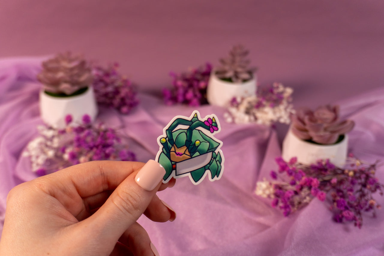 Scuttler Lady Crab Sticker