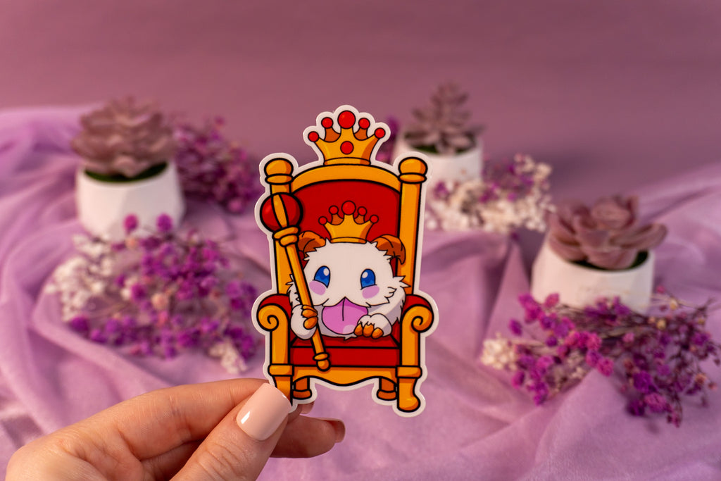 Royal Poro King Throne Sticker