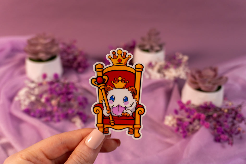 Royal Poro Queen Throne Sticker
