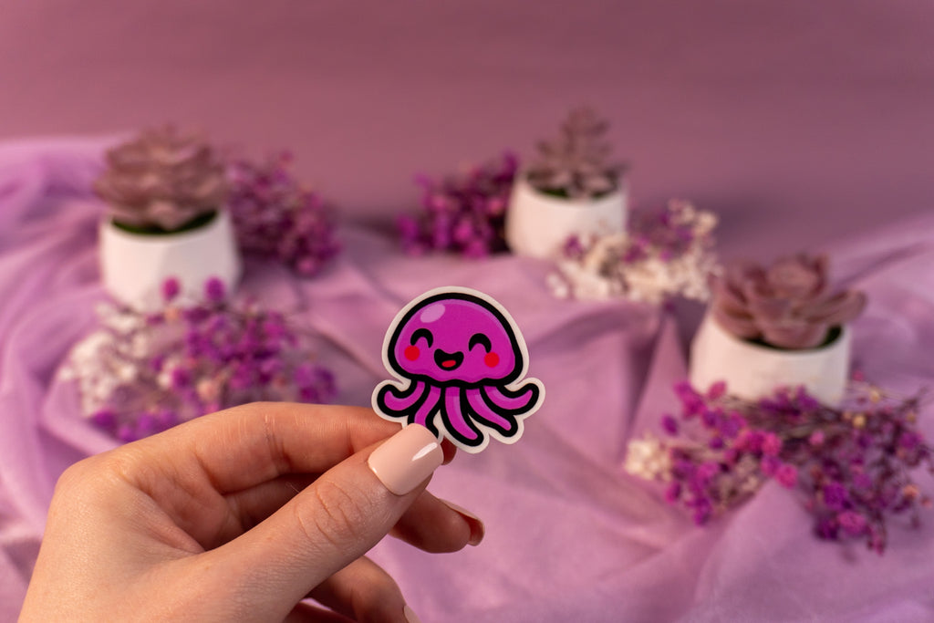 Jellyfish Pink Sticker