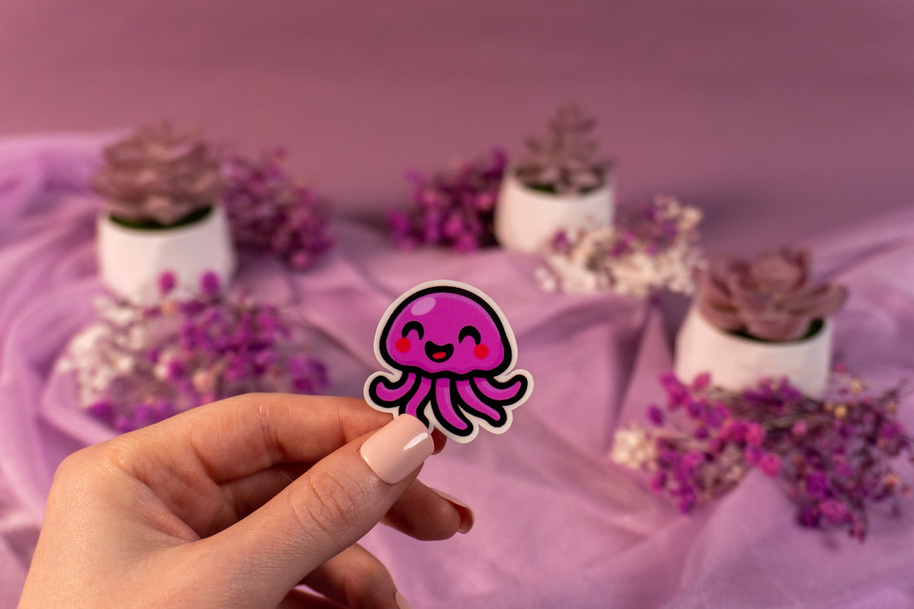 Jellyfish Pink Sticker
