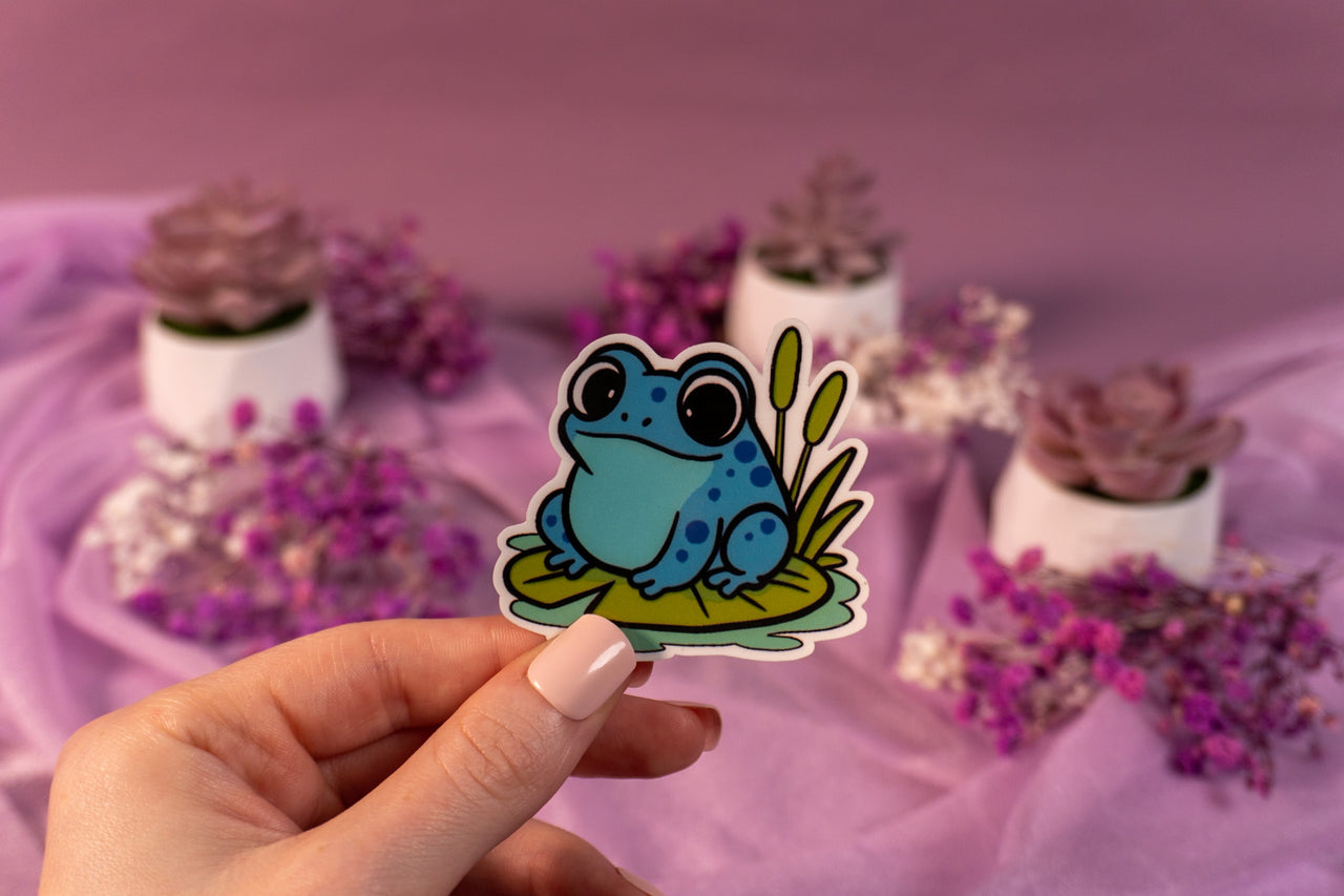 Toad Blue Sticker