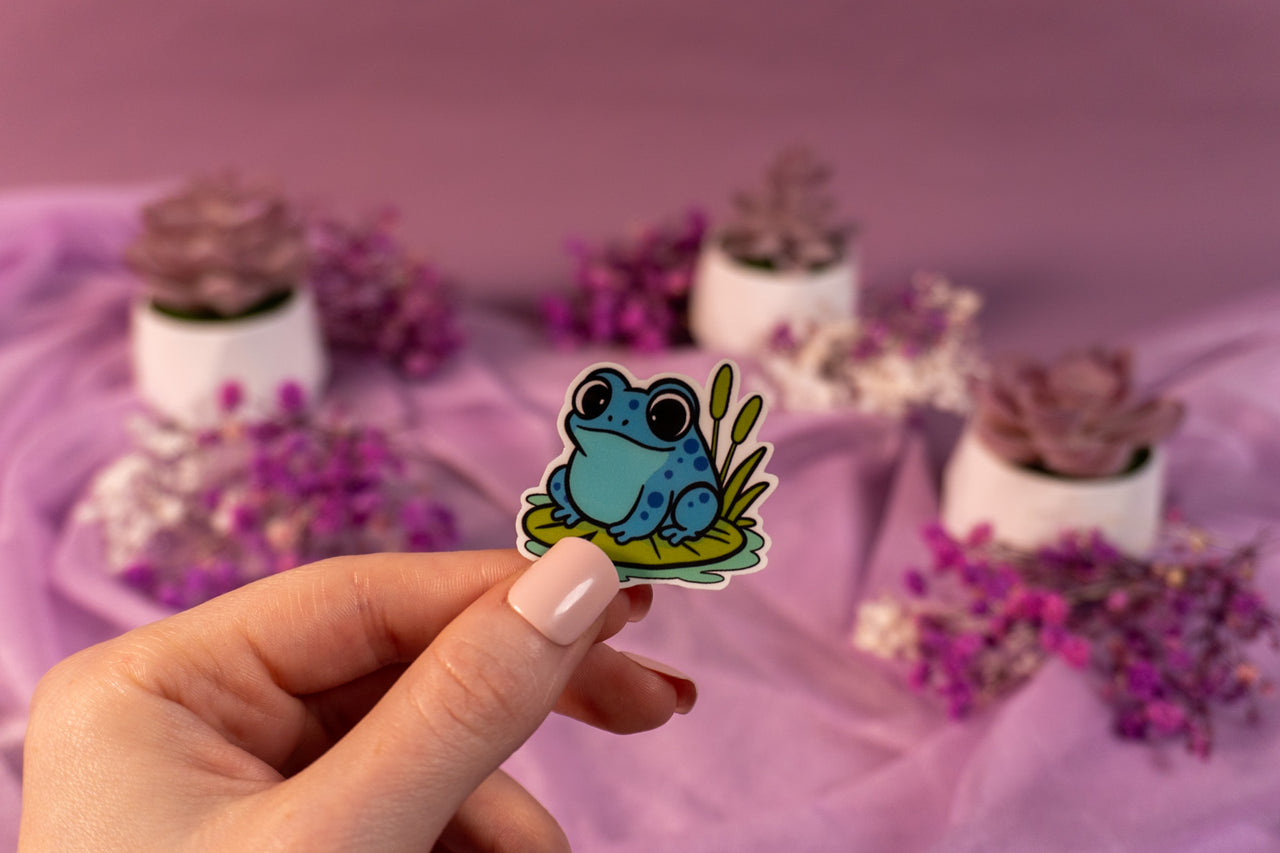 Toad Blue Sticker