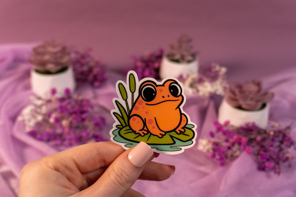 Toad Orange Sticker