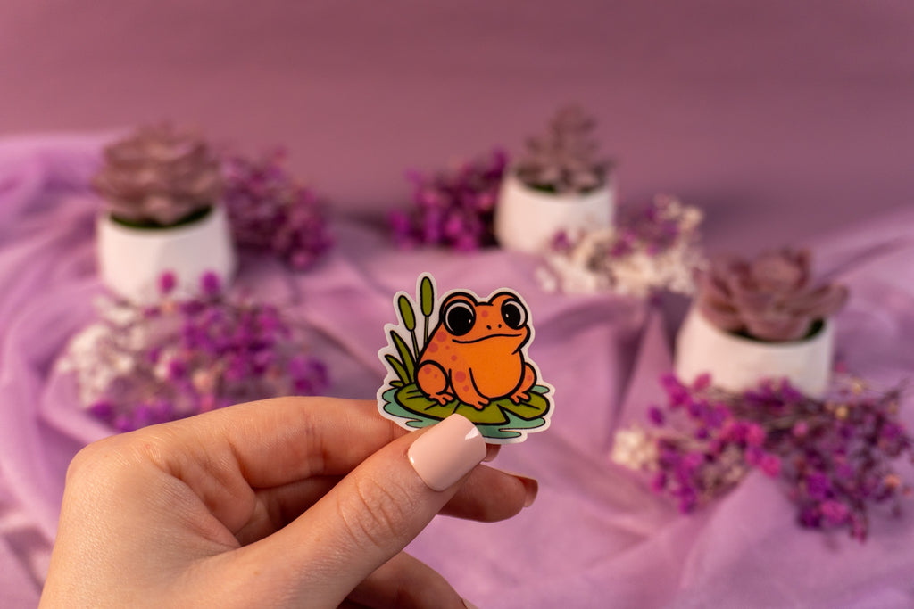 Toad Orange Sticker