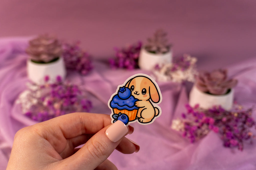 Bunny Cupcake Sticker