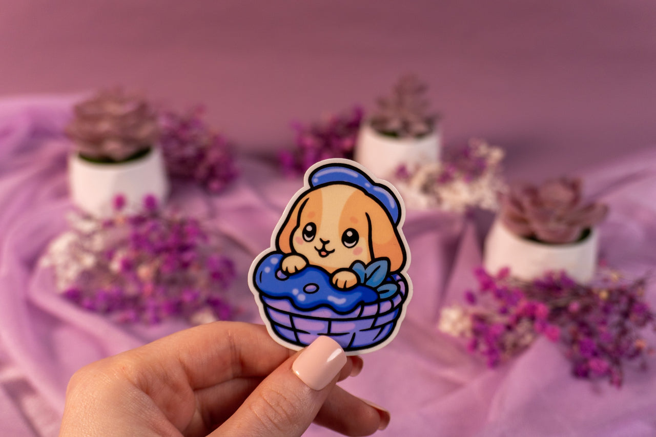Bunny Basket Sticker