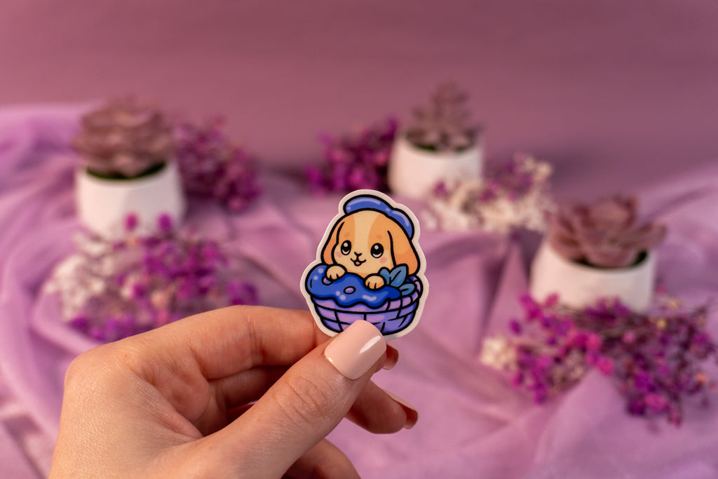 Bunny Basket Sticker
