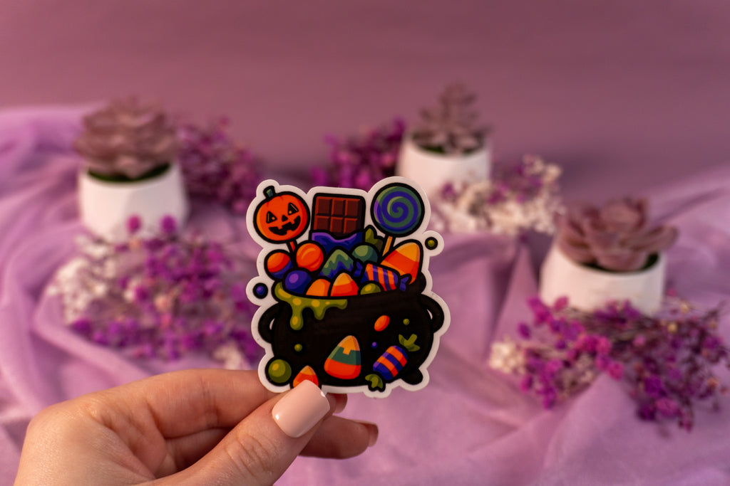 Halloween Cauldron Sticker