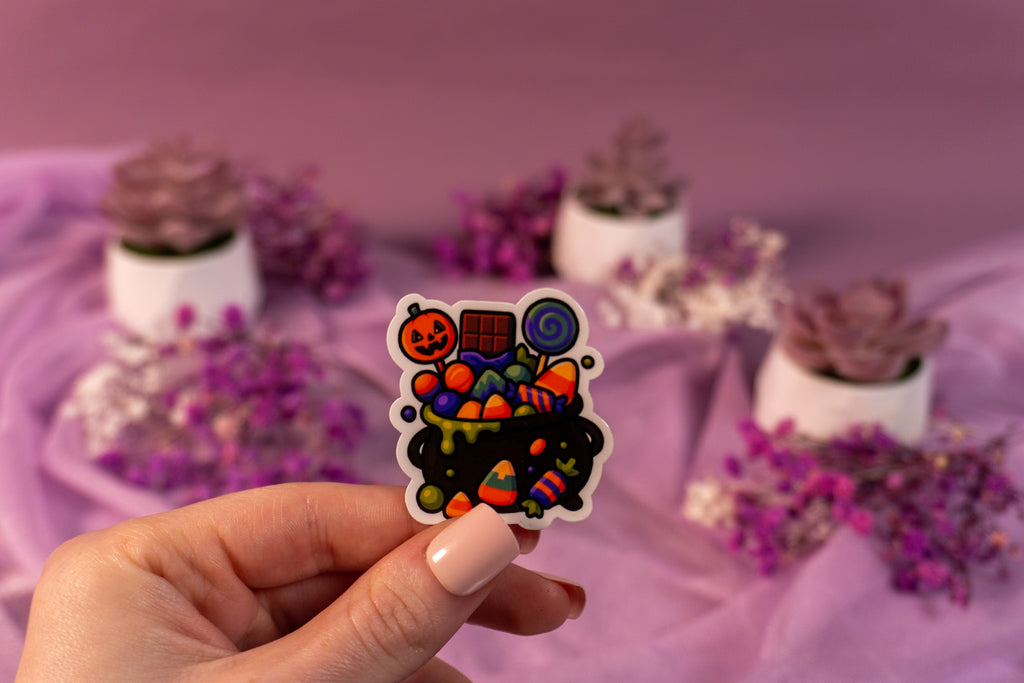 Halloween Cauldron Sticker