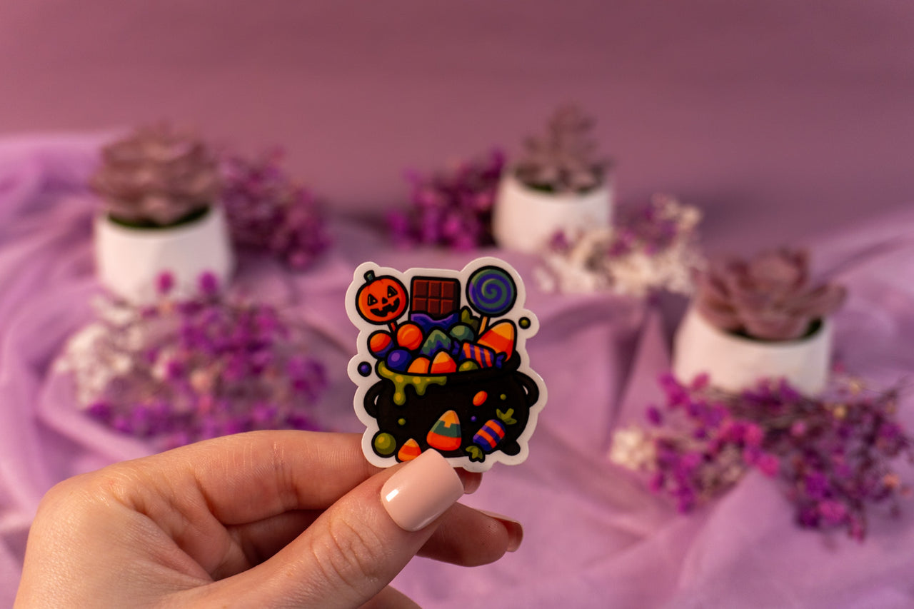 Halloween Cauldron Sticker