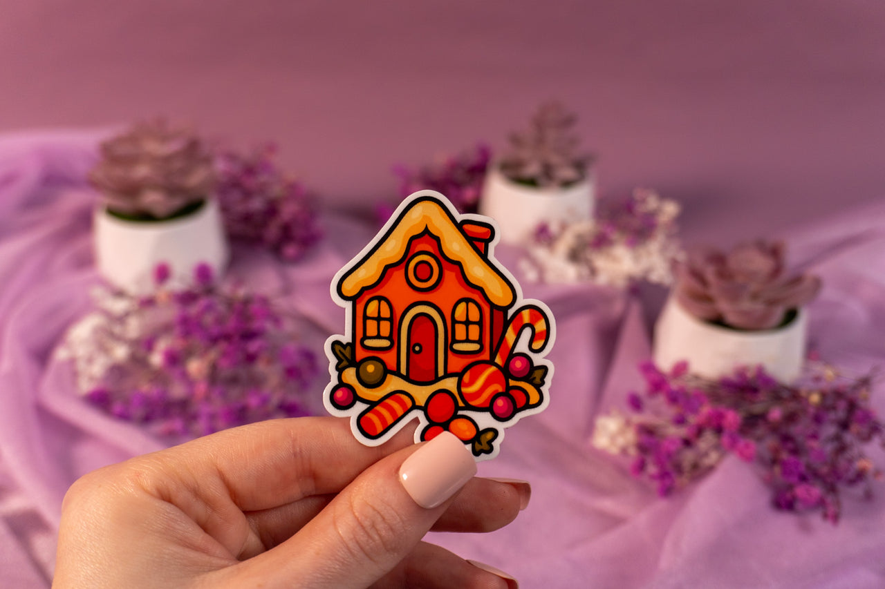 Gingerbread House Sticker