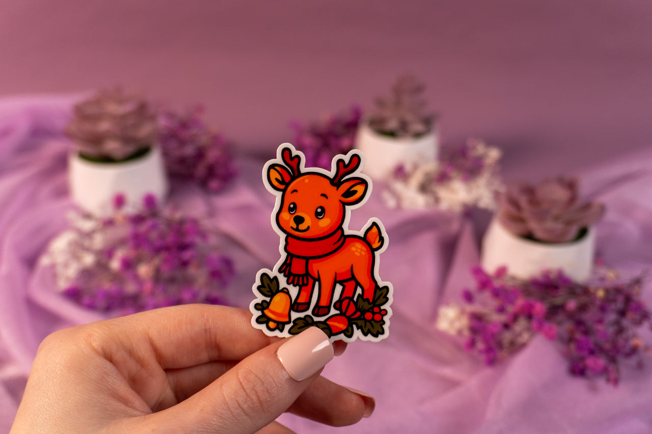 Winter Deer Sticker