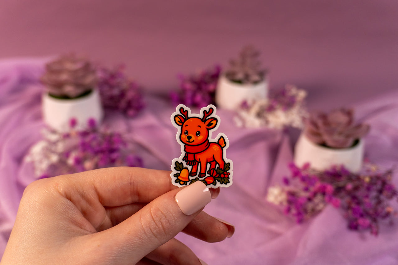 Winter Deer Sticker