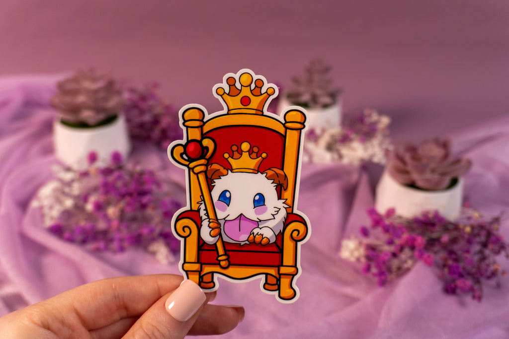 Royal Poro Queen Throne Sticker
