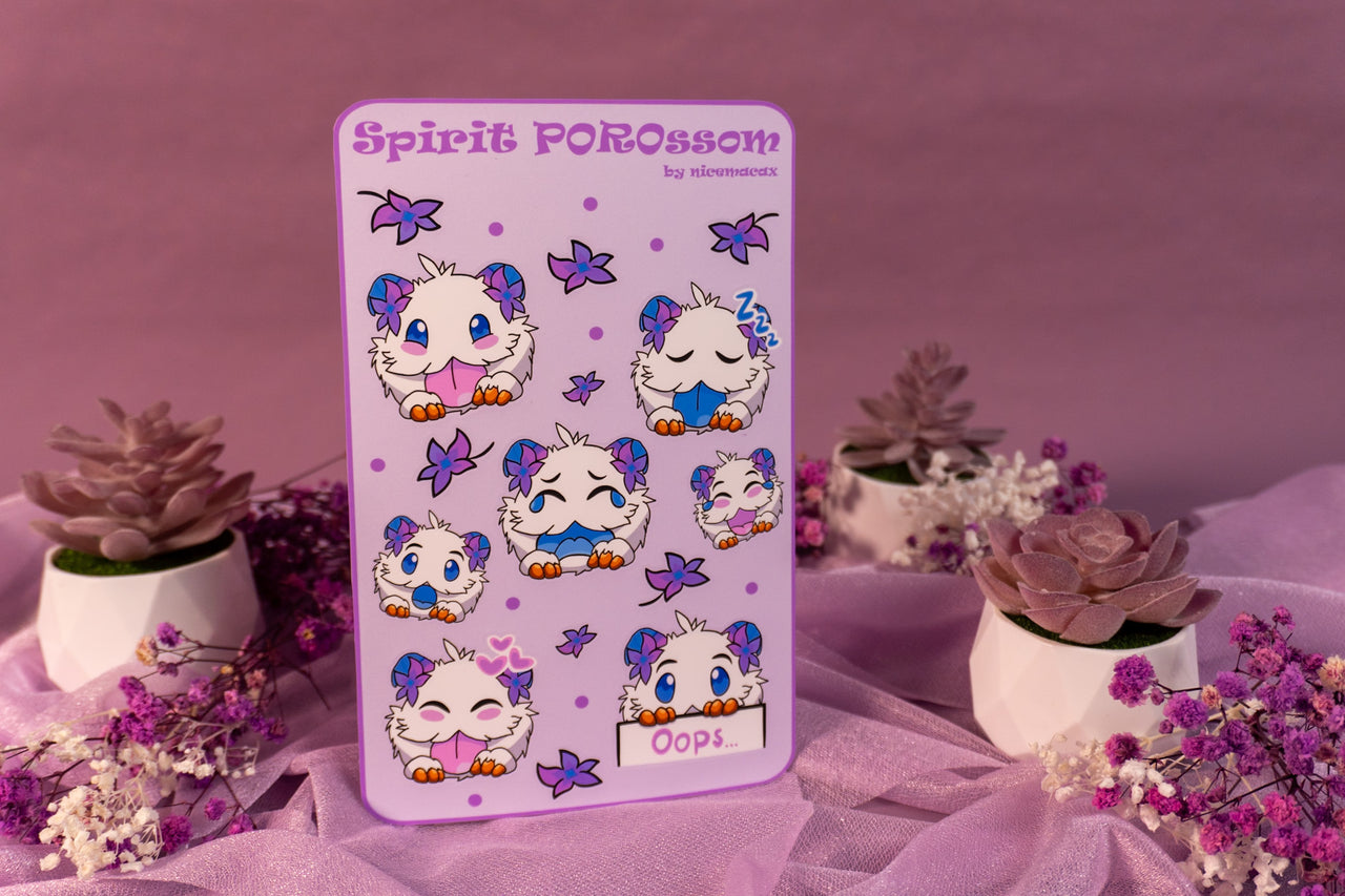 Spirit POROssom Sticker Sheet