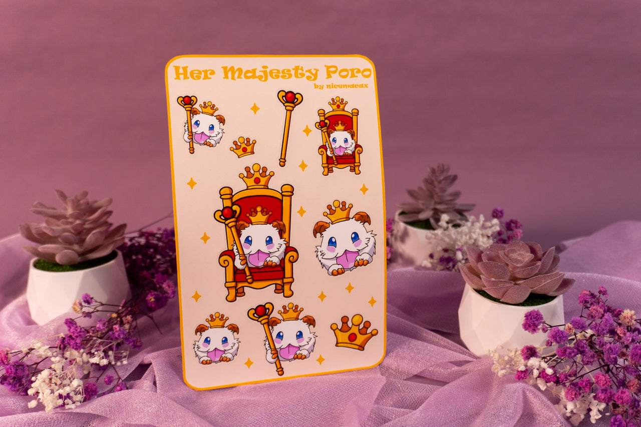 Her Majesty Poro Sticker Sheet