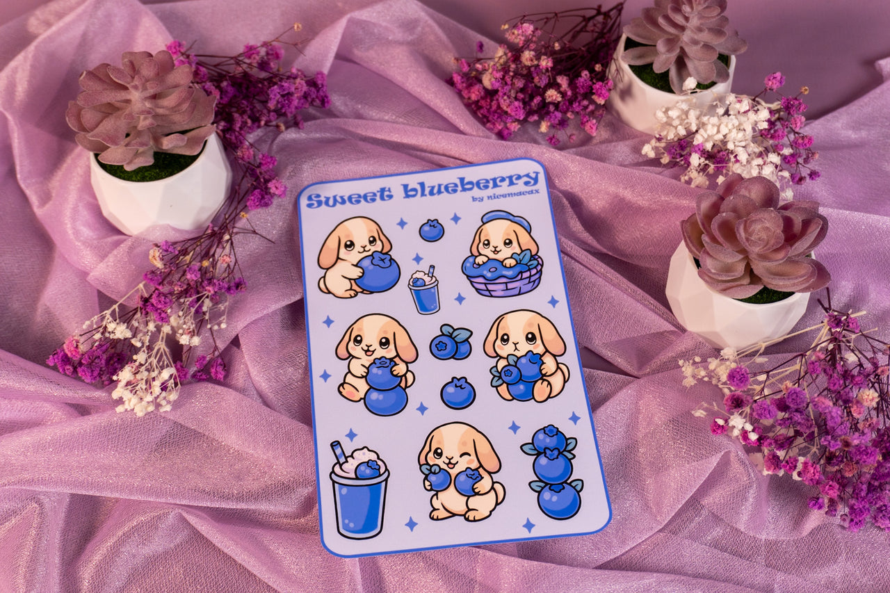 Sweet Blueberry Sticker Sheet