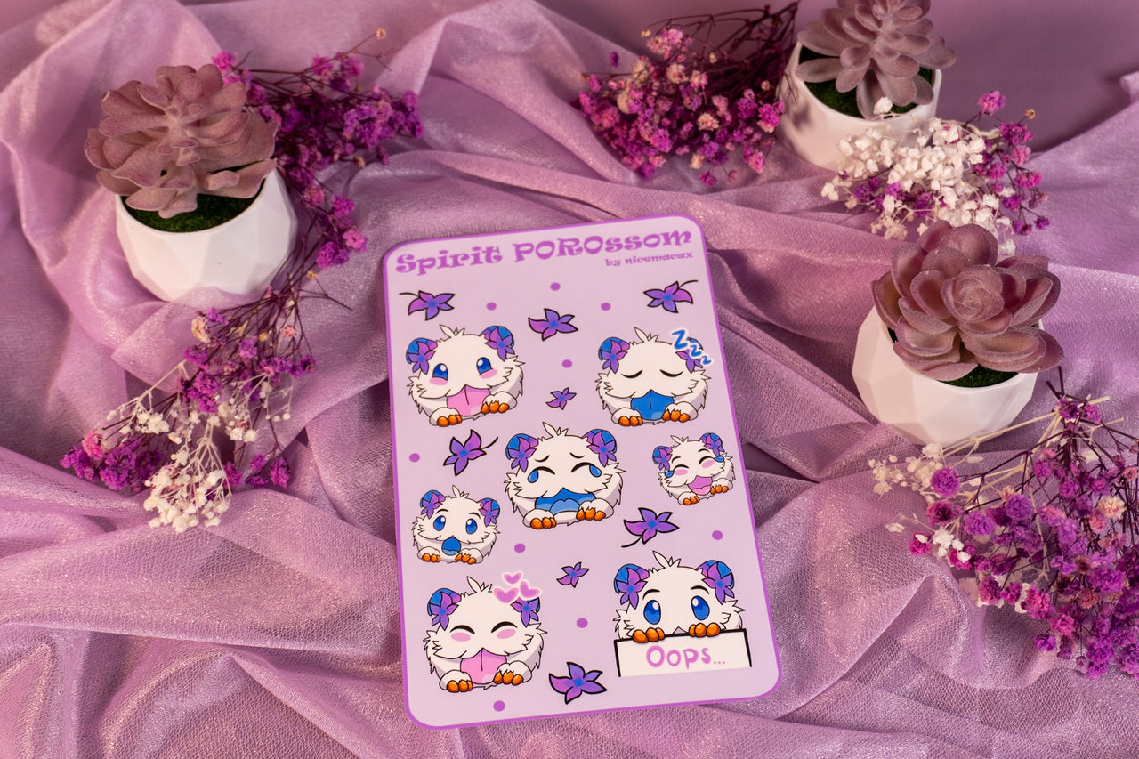 Spirit POROssom Sticker Sheet