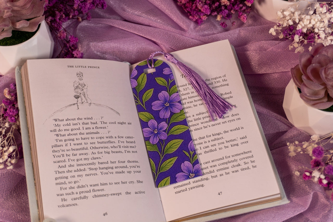 Blooming Leaves Acrylic Bookmark