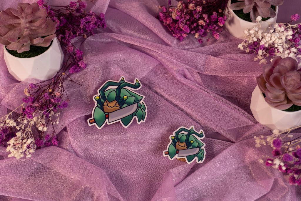 Scuttler Gentleman Crab Sticker