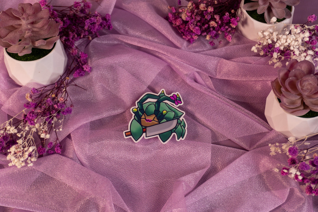 Scuttler Lady Crab Sticker