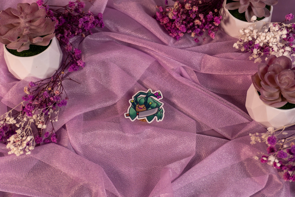 Scuttler Lady Crab Sticker