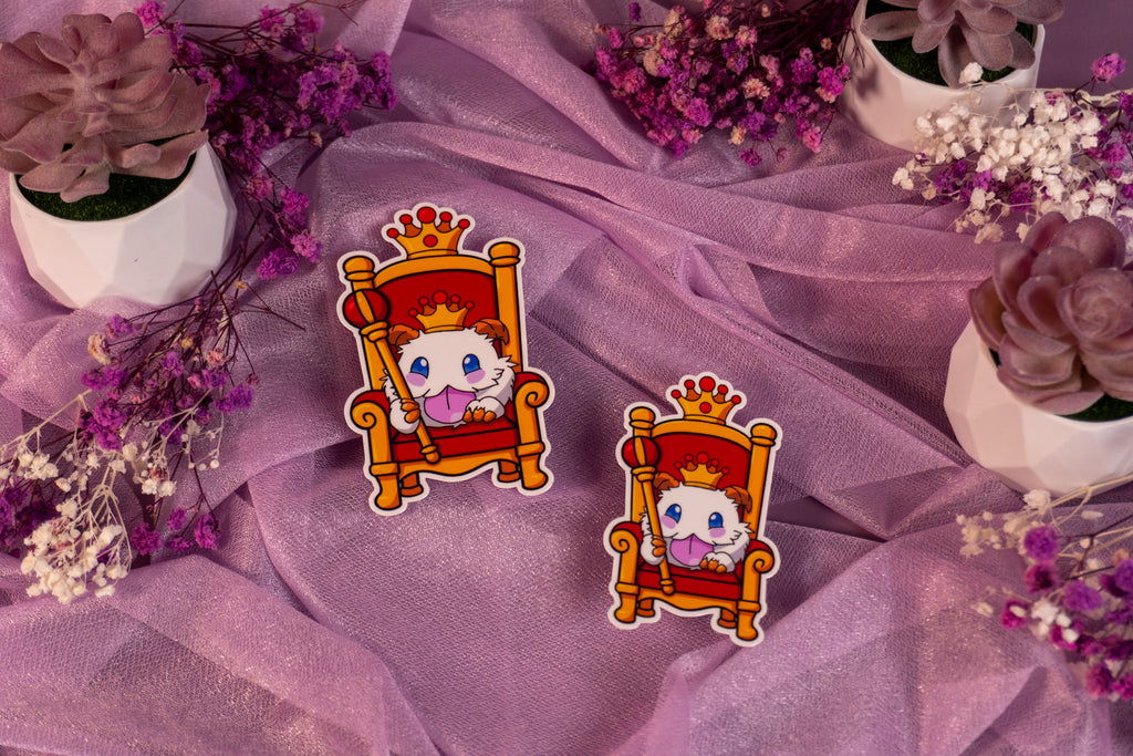Royal Poro King Throne Sticker