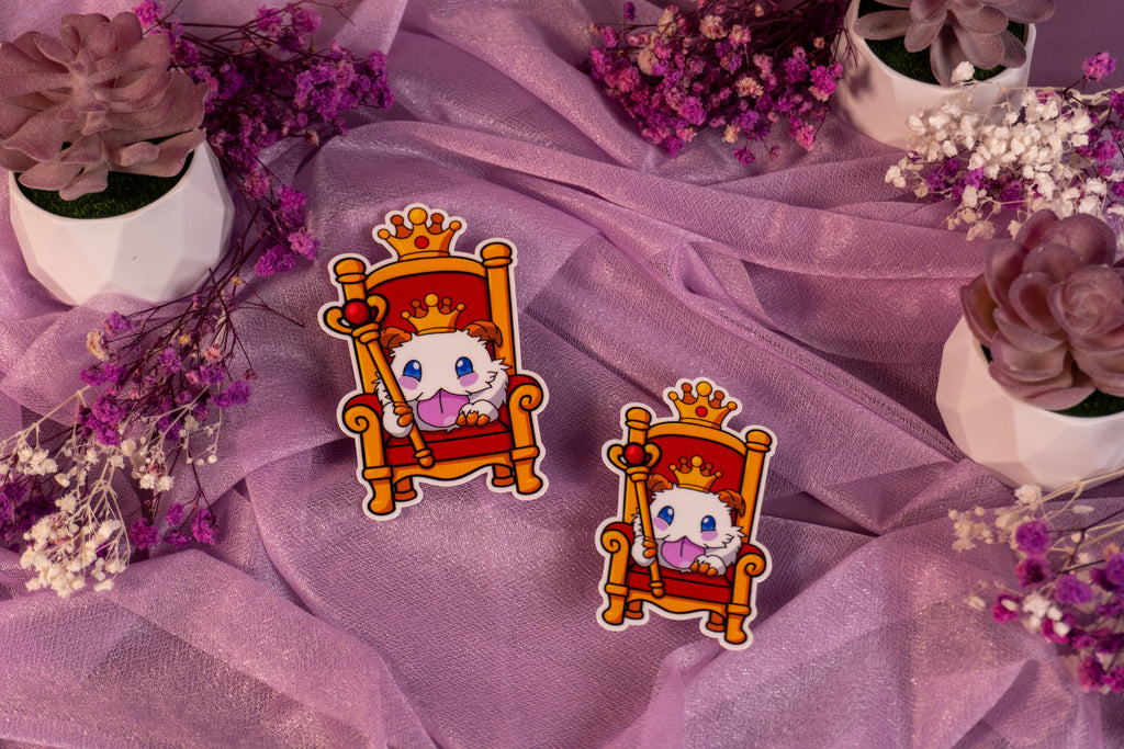 Royal Poro Queen Throne Sticker