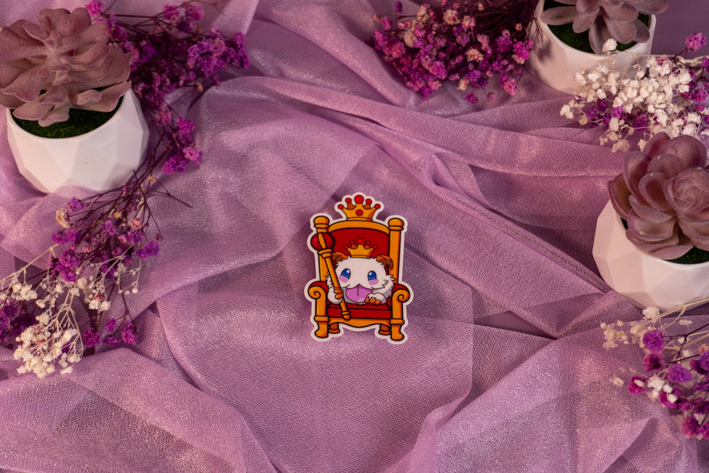 Royal Poro King Throne Sticker