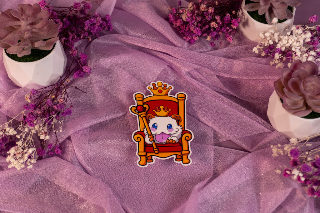 Royal Poro Queen Throne Sticker