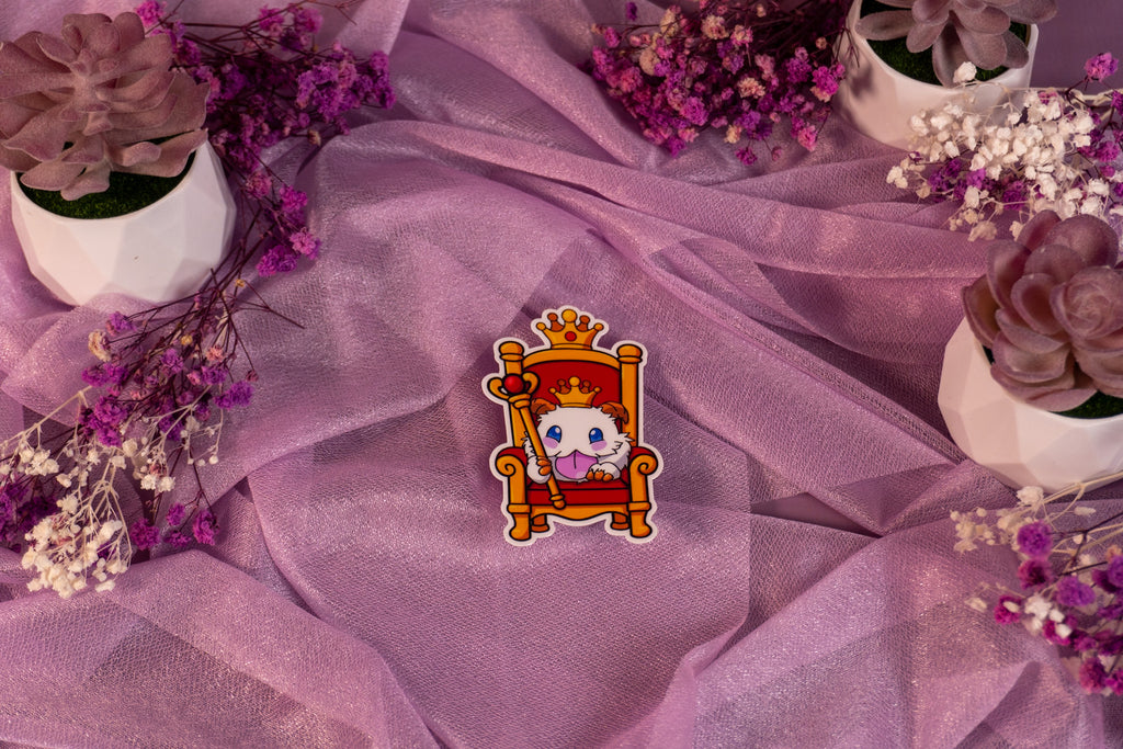 Royal Poro Queen Throne Sticker