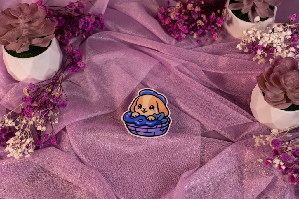 Bunny Basket Sticker
