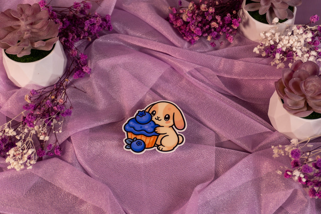 Bunny Cupcake Sticker