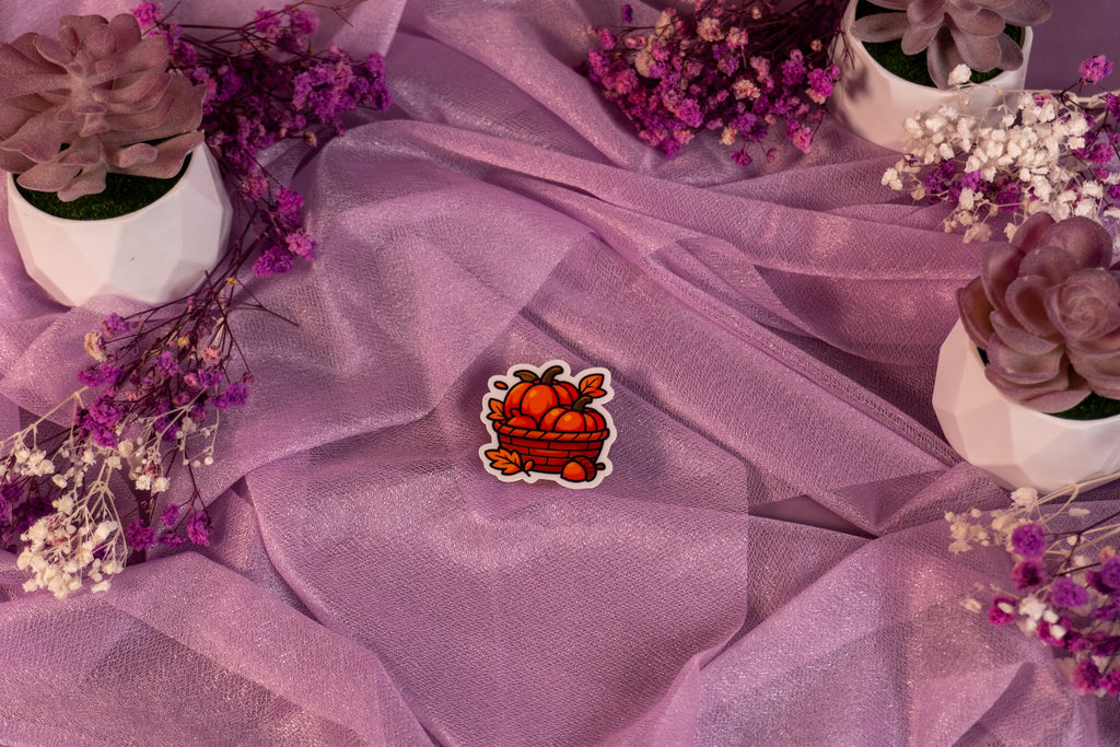Basket of Pumpkins Sticker
