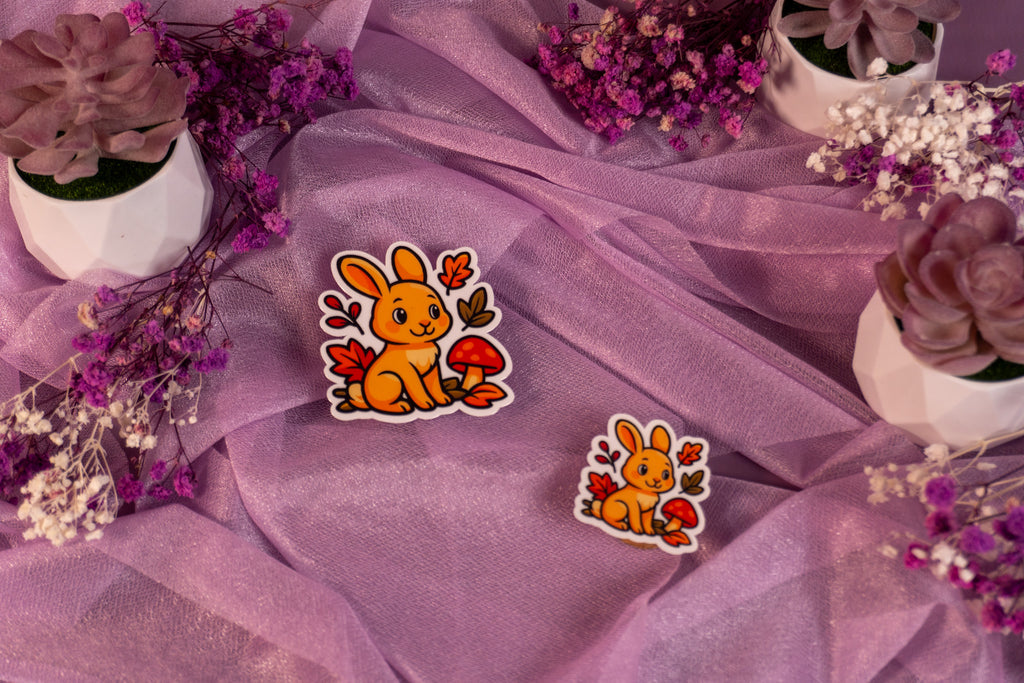 Autumn Bunny Sticker