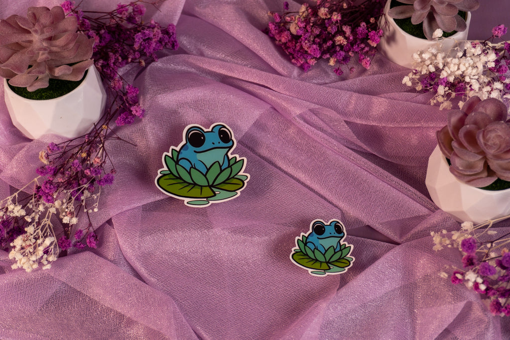Frog Blue Sticker