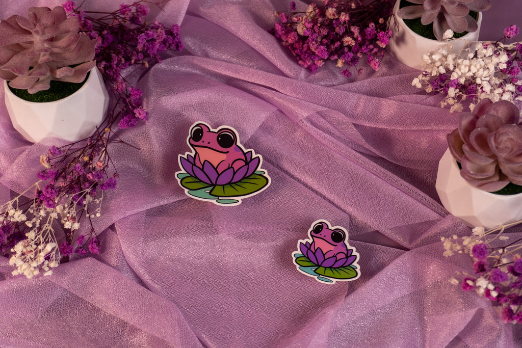 Frog Pink Sticker