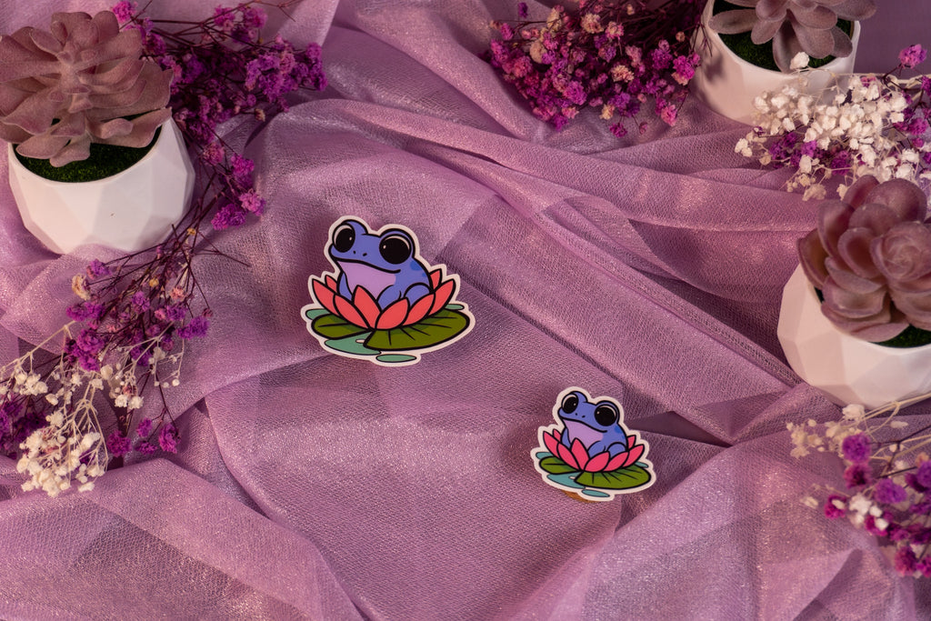 Frog Purple Sticker