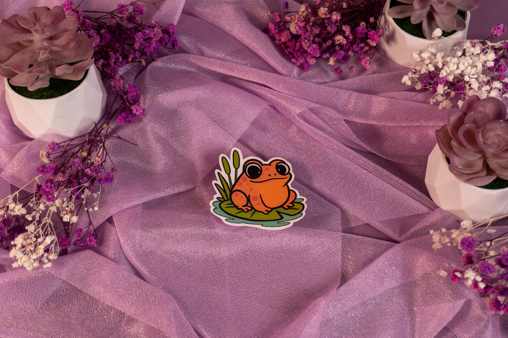 Toad Orange Sticker