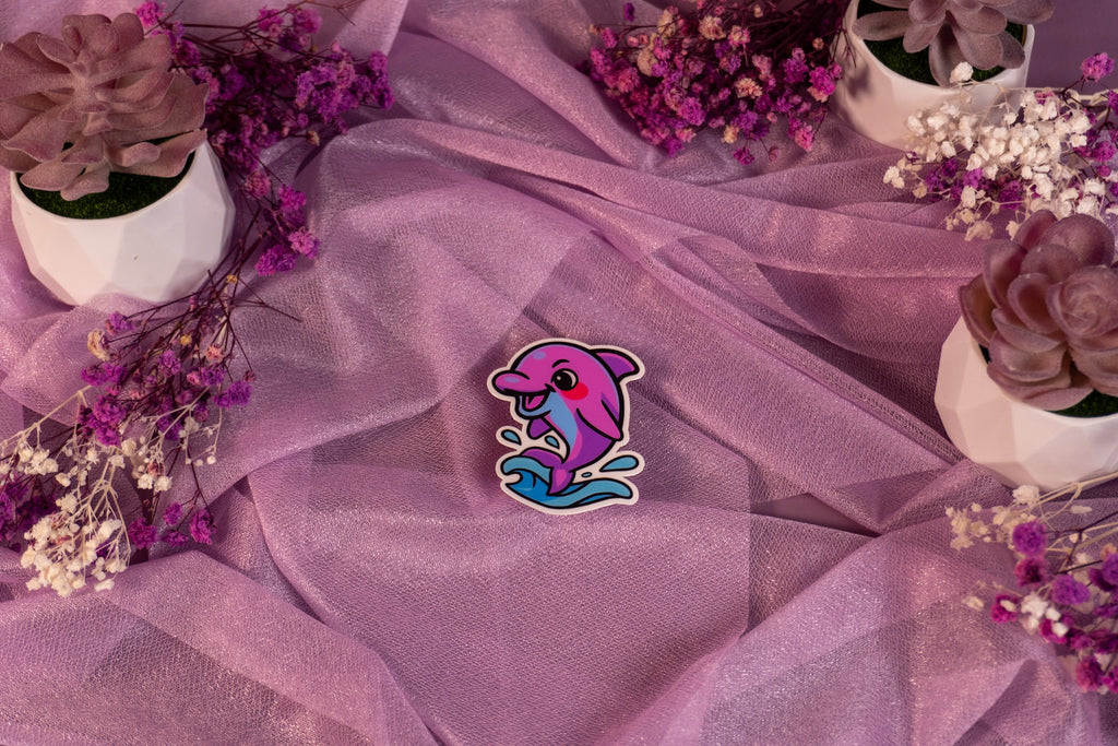 Dolphin Pink Sticker