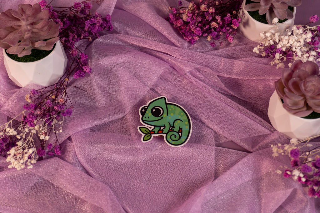 Chameleon Green Sticker
